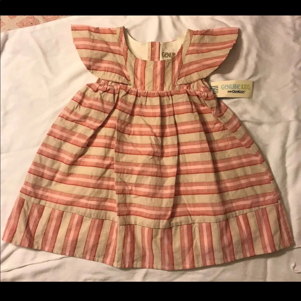 Genuine Kids by Oshkosh a-line striped dress